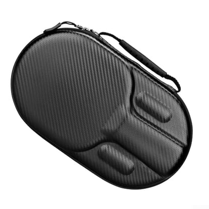 Table Tennis Racket Bag, EVA Hard Shell Case for 2 Paddles & 4 Balls, Waterproof Storage Box with Handle and Elastic Bands for Ping Pong Accessories