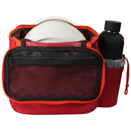 Axiom Discs Cell Disc Golf Starter Bag (Choose Your Favorite Color) - color: Orange/Ruby