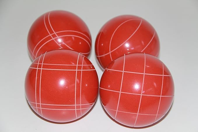 BuyBocceBalls Listing - Made in USA, Premium Quality Official Tournament Bocce Set - 107mm Black and Dark Orange Balls Nylon Bag; Regulation Size Balls 920 Grams (2 lbs. 1 oz.)