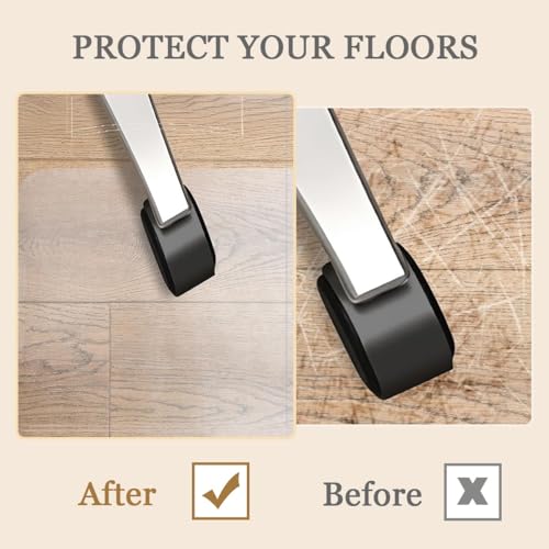 Clear Chair Mat for Hardwood Floor, Anti-Slip Transparent Floor Mat 40" 42" 54" 60" 64" 70" Gaming Chair Mat Anti Scratch, Heat Resistant, Rectangle for Home Office