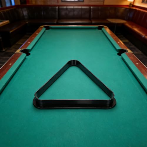 Toddmomy Mini Billiard Triangle Rack Pool Table Ball Organizer Billiard Frame for Home Parties Clubs Fits - size: 25.00X25.00X2.90CM