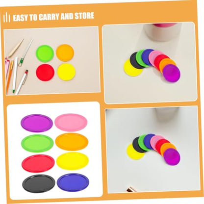 Hemoton 8pcs Heavy Duty Air Hockey Puck Replacement Set Accessories for Home and Game Tables Lightweight Design for Boy Girl and Adults for Indoor and
