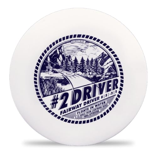 Lightning 2-Pack – #1 Driver & #2 Driver (Sure Grip) – Disc Golf Drivers Set, Distance & Control, Floats on Water (#2 Driver Only)