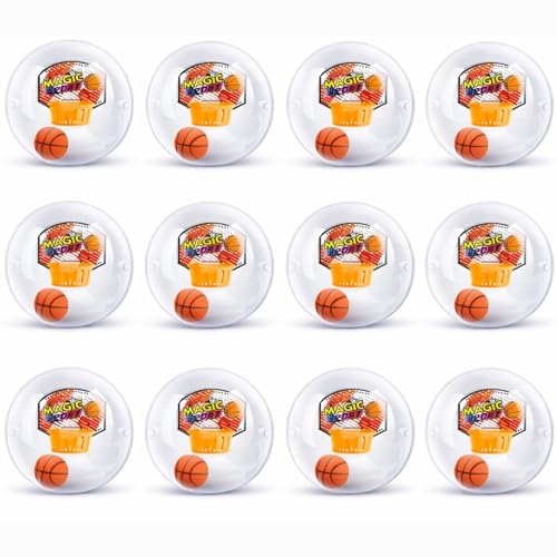 Liberty Imports 12 Pack Mini Basketball Electronic Handheld Shoot & Score Hoop Game with LED Lights & Sounds, Bulk Toys Birthday Party Favors Prizes for Kids, Adults