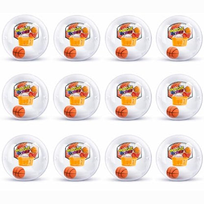 Liberty Imports 12 Pack Mini Basketball Electronic Handheld Shoot & Score Hoop Game with LED Lights & Sounds, Bulk Toys Birthday Party Favors Prizes for Kids, Adults
