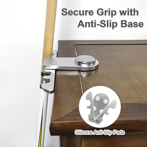 Portable Pool Stick Holder - 4-Cue Weighted Claw for Billiard Table, Silvery - color: Silvery