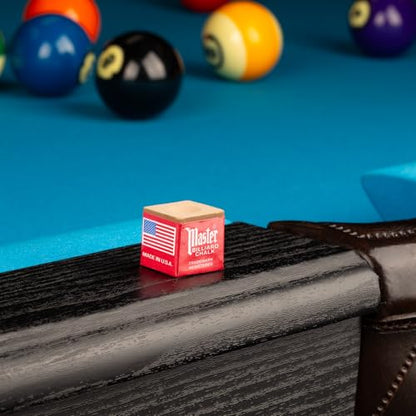 Master Billiard/Pool Cue Chalk Box, 12 Cubes - color: Gold