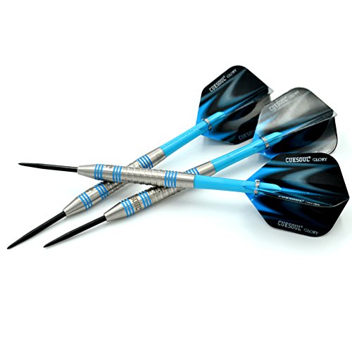 CUESOUL Professional Tungsten Steel Tip Dart Set 85% Tungsten 22g/24g/26g-Glory Series - color: Black Case-N3, size: 24g