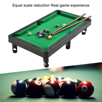 Tabletop Pool Set, Billiards Game for Family Game Night, Portable Snooker Table with and Balls, Desktop Pool Toy for and - color: L
