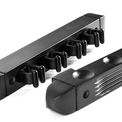 Wall Mounted Billiard/Pool Cue Rack (Black / 4 Cues) - color: Black, size: 4 Cues Holder
