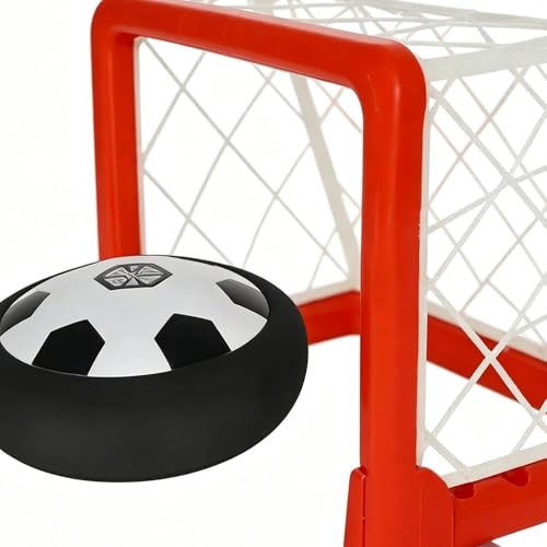 Hover Soccer Game, Floating Air Design, 1SET, Light Up Electric Floating Hockey Toy, Indoor Tabletop Air Soccer Disk Set, Family Entertainment, for Kids and Adults, Home Desk Party