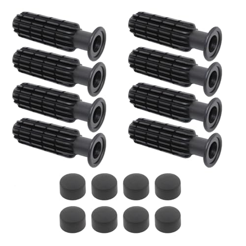 8Pcs Foosball Grips with End Plug Rod Portable Table Soccer Replacement Children