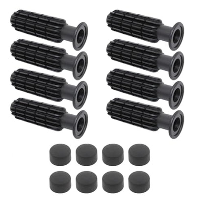 8Pcs Foosball Grips with End Plug Rod Portable Table Soccer Replacement Children