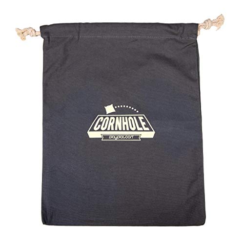 Play Platoon Cornhole Bag Holder - Tote Bag for Carrying Corn Hole Bean Bags - size: 8, Gray String