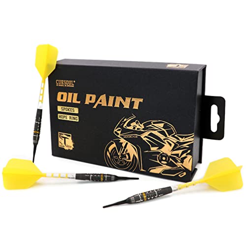 CUESOUL 929 New Launch Motorcycle-Tungsten Soft Tip Dart Set - color: SPOKES