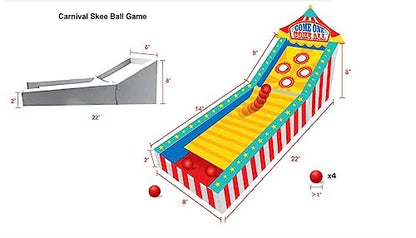Fun Express Large Ball Rolling Target Game - Premium Indoor & Indoor Birthday Party Games for Kids 8-12 | Fun Family Games for Kids and Adults | School & Home Use