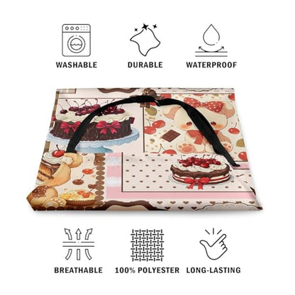 Castle Fairy Cute Rabbit Deer Kitchen Apron - color: Bear Cake Brown