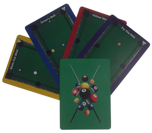 Hickoryville Skilliards Billiards Training Card System - Professional Pool Practice Drills and Skill Building Exercises | Structured Coaching Tool with Progressive Difficulty Levels