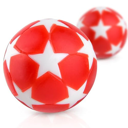 Coopay 24 Pieces 32mm Foosball Balls Table Multicolor Football Soccer Replacement Balls for Official Tabletop Game - color: multicolour star