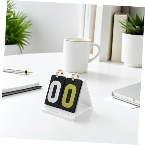 Manual Flip Scoreboard for Card Games Portable Scorekeeper with Large Display Thick PP PVC Construction Read Numbers for Tabletop Competitions and Sports