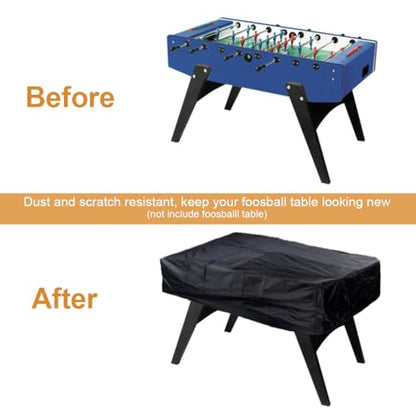 Foosball Table Cover - Heavy Duty Waterproof Billiard Soccer Protector Game Accessories, Fit for 56" Foosball Table