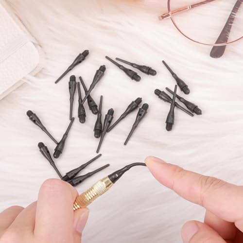 Soft Dart Tips 2BA Thread Plastic Soft Tip Soft Dart Tips Replacement Dart Accessories for Dartboard Darts - size: 200PCS