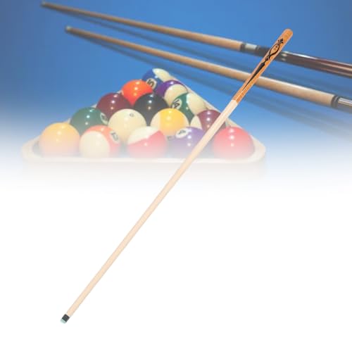 41.34 Inches Short Pool Cue Stick with 14mm Tip, High Accuracy Maple Wood Billiard Cue for Beginners and Experienced Players in Tight Spaces