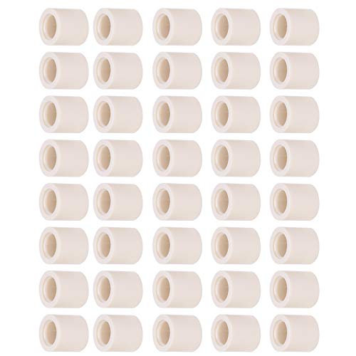 Pool Cue Ferrules, 40 PCS 13mm Fiber Replacement Ferrules Billiard Stick with Screw On Installation for House Bar 8 9 Ball Pool - size: 13MM 0.5"