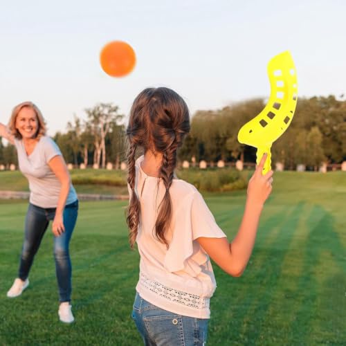 Educational Trackball Game Fun - Versatile Scoop Ball Game, Interactive Kids Adults, Toss Catch Beach Lawn, Portable Yard Backyard Garden Patio Grassland | Trackball for Beach Lawn Yard Backyard - size: A