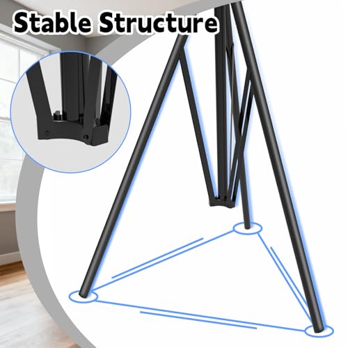 Dartboard Stand, Heavy Duty Portable Dart Board Holder with Adjustable Height (34" to 74"), Dart Board Stand for Adults, Stable Tripod Design, Easy Assembly for Travel, Outdoor, Home & Bar Games