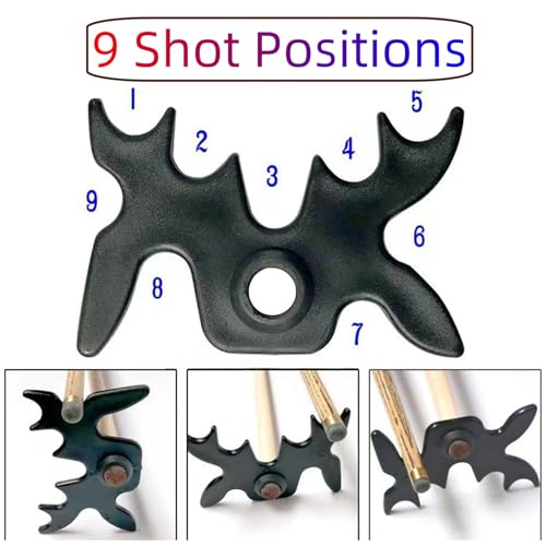 2Pcs Black Plastic Slip-On Bridge Portable Moosehead Bridge Head, Pool Billiard Cue Bridge Head, Billiard Pool Cue Accessories for Pool Table
