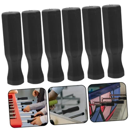 Outanaya 6pcs Non-Slip Foosball Handles Replacement for Table Soccer Durable Grip Design for Enhanced Play Easy Installation Compatible with Standard Foosball Tables
