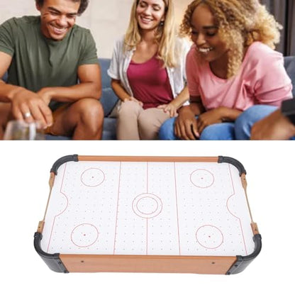 Portable Tabletop Air Hockey Game for Kids and Adults, Lightweight Battery Operated Game with High Density Board, Air Hockey Table for Kids, for Fun and Relaxation