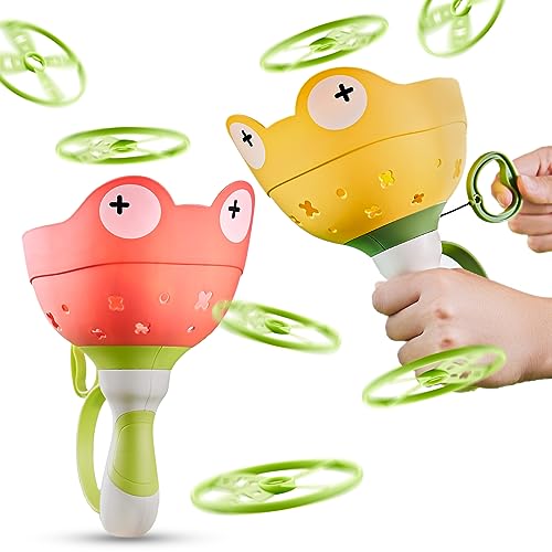 pamexin Outside Toys for Kids Ages 4-8 - Manual Capture Catching Game - Toddler Chasing Toy for Boys & Girls, Ages 3-7 - Outdoor Fun Family Games - style: Red+Yellow