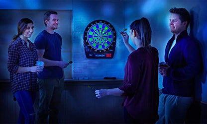 Viper Ion Illuminated Electronic Dartboard, 15.5 in Regulation Target, LED Segments, 48 Games, 8 Players, 6 Darts Included