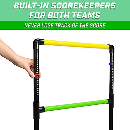 GoSports Ladder Toss Indoor & Outdoor Game Set with 6 Soft Rubber Bolo Balls and Travel Carrying Case - Choose Pro or Classic - style: Classic Ladder Toss