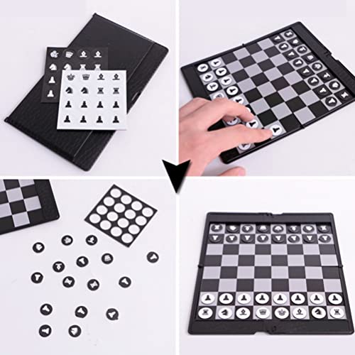 Magnetic Travel Chess Set Lightweight Portable Chess Board Game for Adults and Kids, for Travel and Family Fun, PocketSized Set with Magnetic Pieces