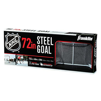 Franklin Sports NHL Street Hockey Goals - Outdoor Steel Street + Roller Hockey Nets - 72" x 48"