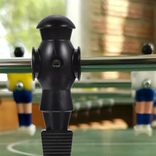 Homoyoyo 4pcs Foosball Men Replacement, Football Players Parts Foosball Man Table Player Football Machine Accessories - color: Black