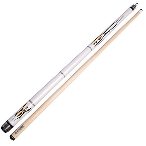 CUESOUL SOOCOO Series 58" 19oz Maple Pool Cue - color: White+CASE, size: 12.75mm