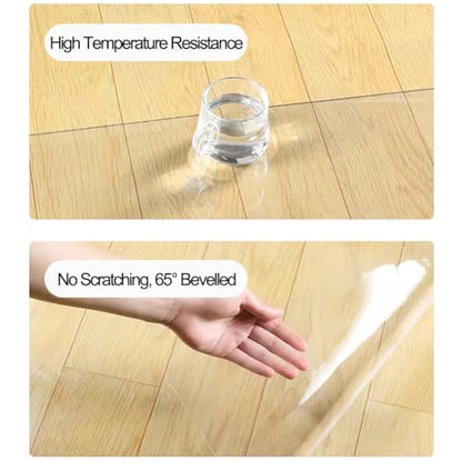 Highly Transparent Clear Mat for Hard Floor/Carpet 1.5mm/0.06'' Waterproof Table Mat Thick and Sturdy for Desk Chair on Office Heavy Duty Floor Protector for Gaming Kitchen Living Room(12x''12'') - size: 12x''12''