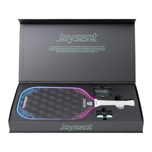 3D-T700-18K Carbon Fiber Pickleball Paddle with 14mm Foam Core, USAPA Approved Premium Pickle Ball Racket Set with Enhanced Spin, Balance Control & Power, Gearfoam Max - color: Blue-Pink