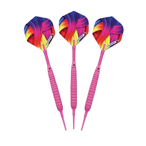 Elkadart Neon Soft Tip Darts, 18-Gram - color: Pink