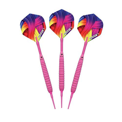Elkadart Neon Soft Tip Darts, 18-Gram - color: Pink