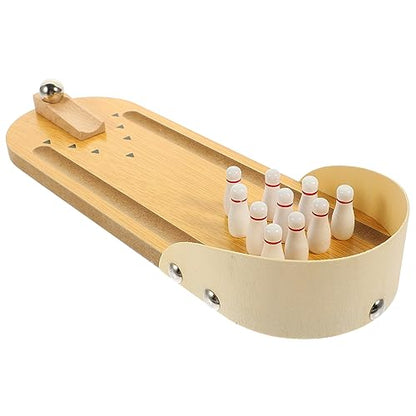 1Set Mini Bowling Game Interactive Desktop Game for Seniors Fun Indoor Activity to Prevent and Enhance Learning for Adults