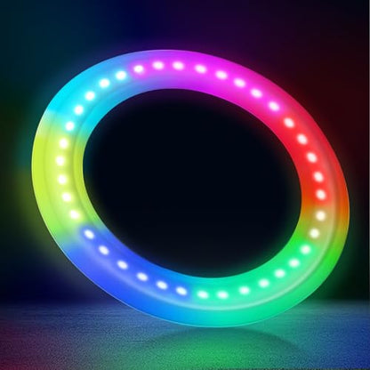 Dilabnba Flying Ring Disc Toy LED Light Beach Backyard Camping Sports Play Soft Discs Outdoor Tossing Toy Christmas Birthday Gift for Teens Boys Kids Adults, Lost Mode, 9.8''/200g - style: Set2