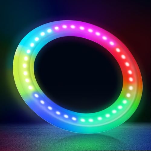 Dilabnba Flying Ring Disc Toy LED Light Beach Backyard Camping Sports Play Soft Discs Outdoor Tossing Toy Christmas Birthday Gift for Teens Boys Kids Adults, Lost Mode, 9.8''/200g - style: Set2