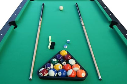 84" Pool Table with Automatic Ball Return, 7 ft Pool Table with Arched Design Legs, Billiard Tables Set for Family Game Room, Rrec Room, Club, Kids Adults, Green