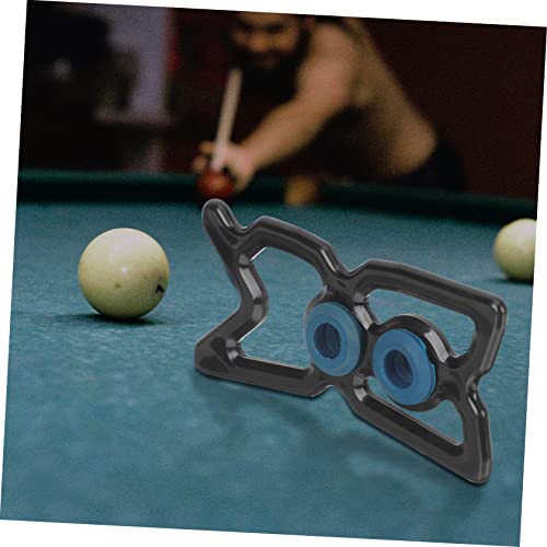 Happyyami Convenient Cue Holder for Billiards Portable Rest Cue Rack Durable Nine Ball Pole Stand Lightweight Bridge Head for Pool Table Easy to Use and Carry