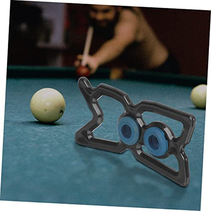 Happyyami Convenient Cue Holder for Billiards Portable Rest Cue Rack Durable Nine Ball Pole Stand Lightweight Bridge Head for Pool Table Easy to Use and Carry